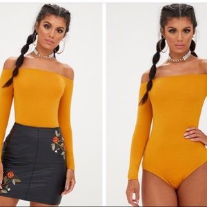 Yellow/Mustard long Sleeve bodysuit